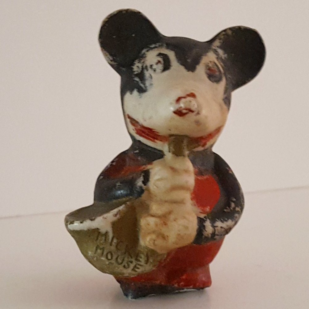 Mickey Mouse Porcelain Bisque Borgfeldt Japan 1930's *AS IS* MISSING LEGS